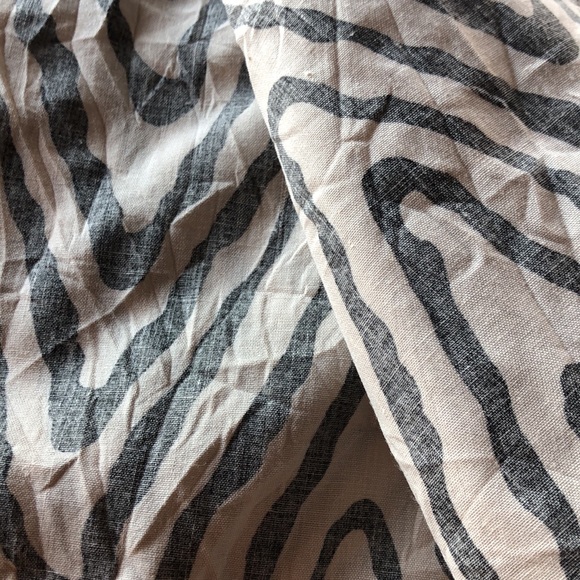 7 uncut yards lot bolt zebra black khaki fabric cotton blend apparel fabric 56 W - Picture 6 of 6